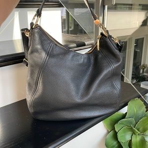 Michael Kors Black Leather Shoulder Bag